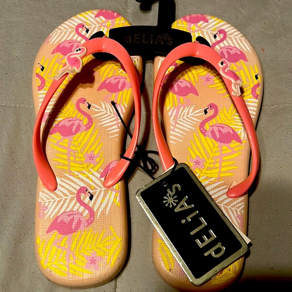 delias platform flip flops